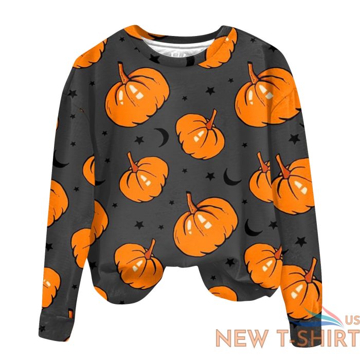 women pullover sweatshirt round neck halloween printed t shirt top blouse tee us 5.jpg