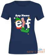 womens any name elf christmas print t shirt short sleeve girls cotton tee lot 6.jpg