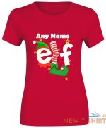 womens any name elf christmas print t shirt short sleeve girls cotton tee lot 9.jpg