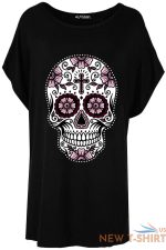 womens baggy ladies batwing sleeve lagenlook skull face oversized t shirt top 7.jpg