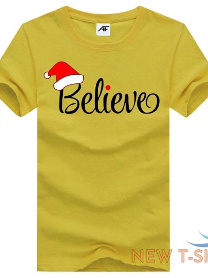 womens believe christmas t shirt girls xmas gift party wear shirt top tees 1.jpg