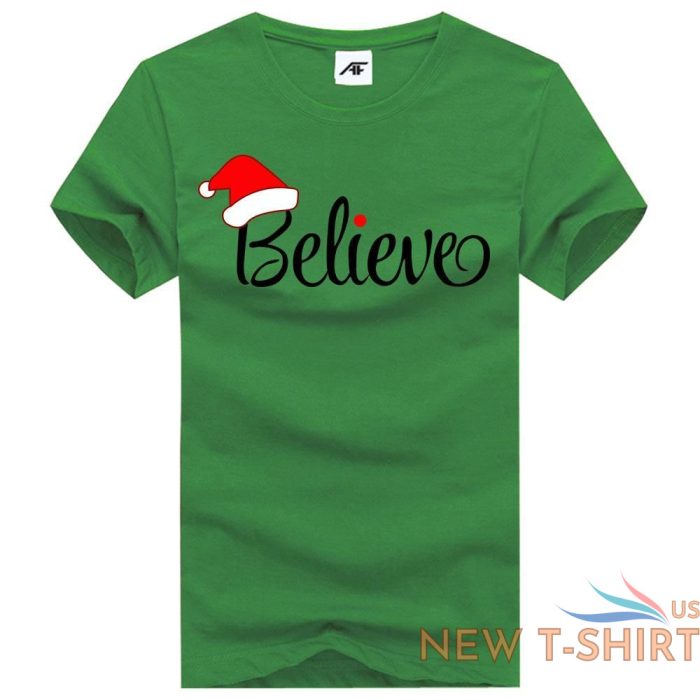 womens believe christmas t shirt girls xmas gift party wear shirt top tees 6.jpg