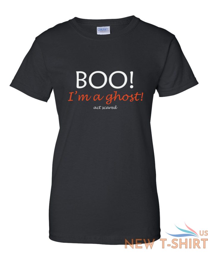 womens boo i m a ghost act scared t shirt halloween fall t shirt scary spooky 2.jpg