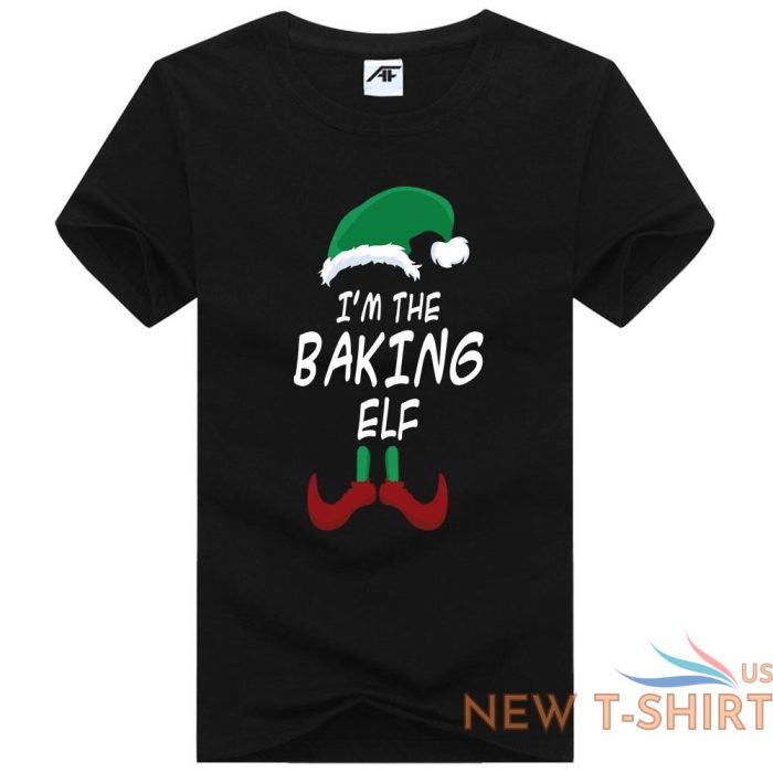 womens christmas baking elf printed t shirt 100 cotton xmas party top tees 2.jpg