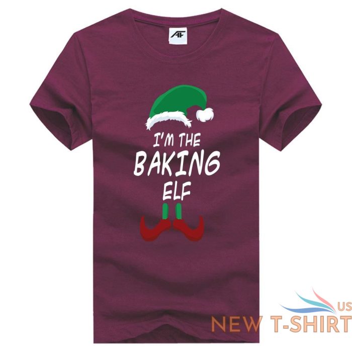 womens christmas baking elf printed t shirt 100 cotton xmas party top tees 4.jpg