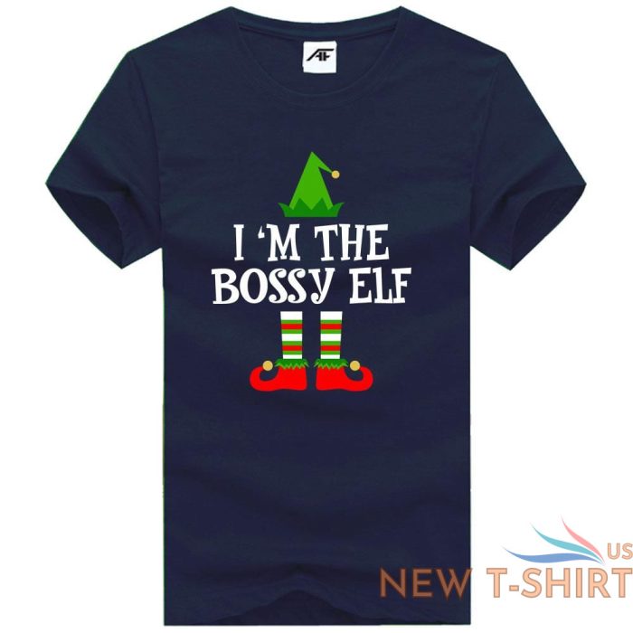 womens christmas bossy elf printed t shirt girls crew neck novelty xmas top 5.jpg