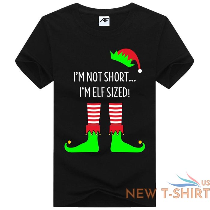 womens christmas elf sized printed t shirt 100 cotton xmas party top tees 2.jpg