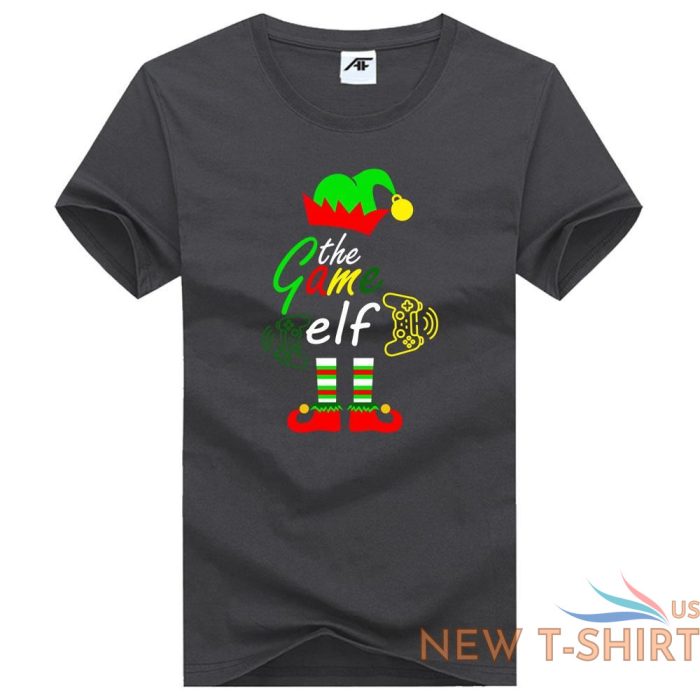 womens christmas game elf printed t shirt girls crew neck novelty xmas top 2.jpg