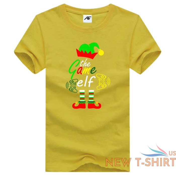 womens christmas game elf printed t shirt girls crew neck novelty xmas top 7.jpg