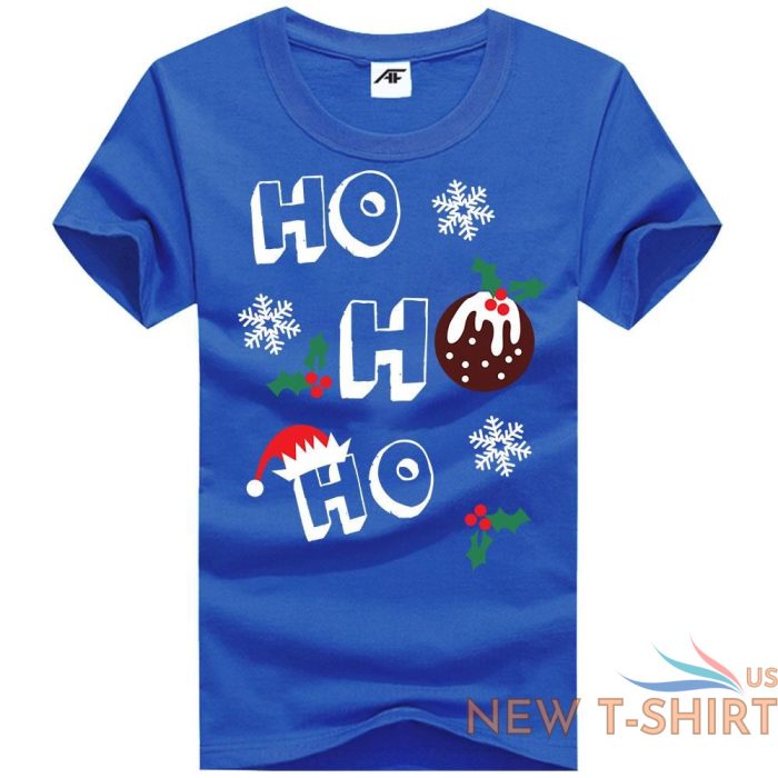 womens christmas ho ho printed t shirt girls crew neck novelty xmas top 7.jpg