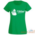 womens christmas j believe printed t shirt girls short sleeve cotton casual top 2.jpg