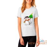 womens christmas snowman funny print t shirt girls cotton casual novelty tee 2.jpg