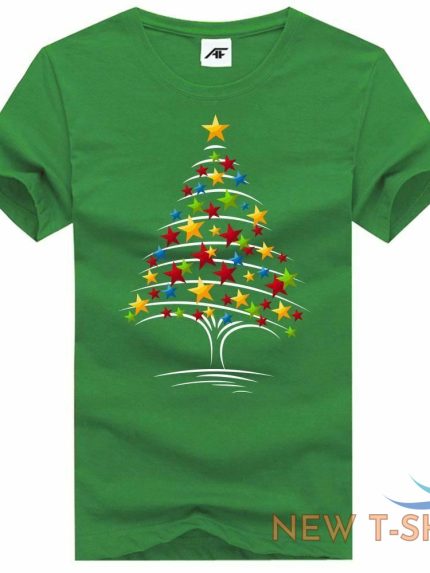 womens christmas tree print tshirt girls merry xmas novelty party wear top 1.jpg