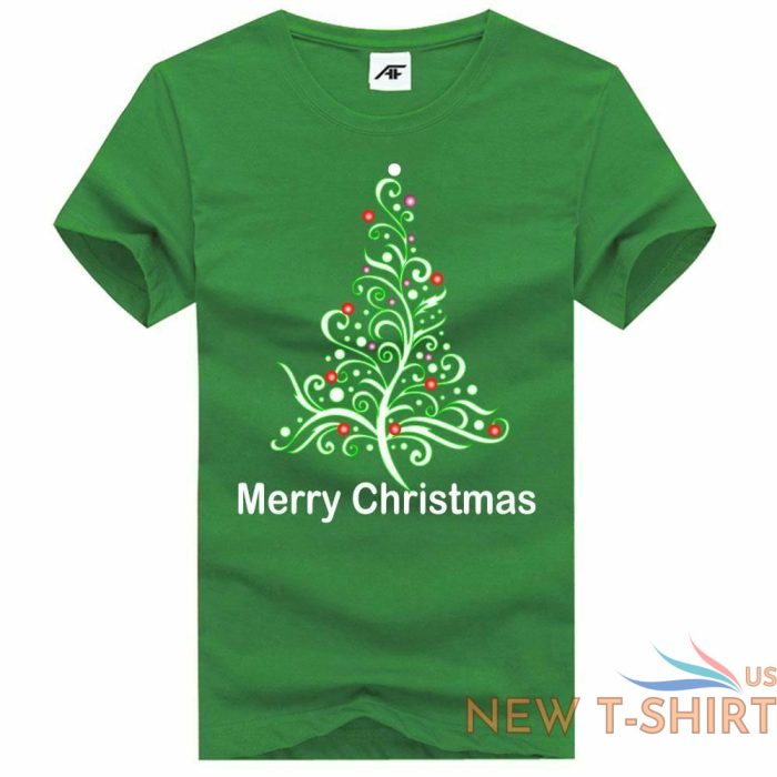 womens christmas tree print tshirt girls merry xmas novelty party wear top 2.jpg