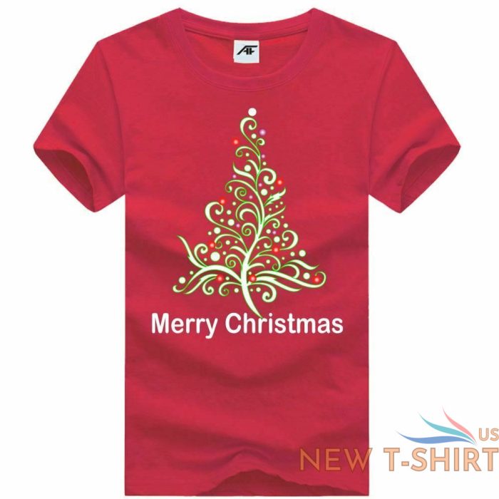 womens christmas tree print tshirt girls merry xmas novelty party wear top 5.jpg