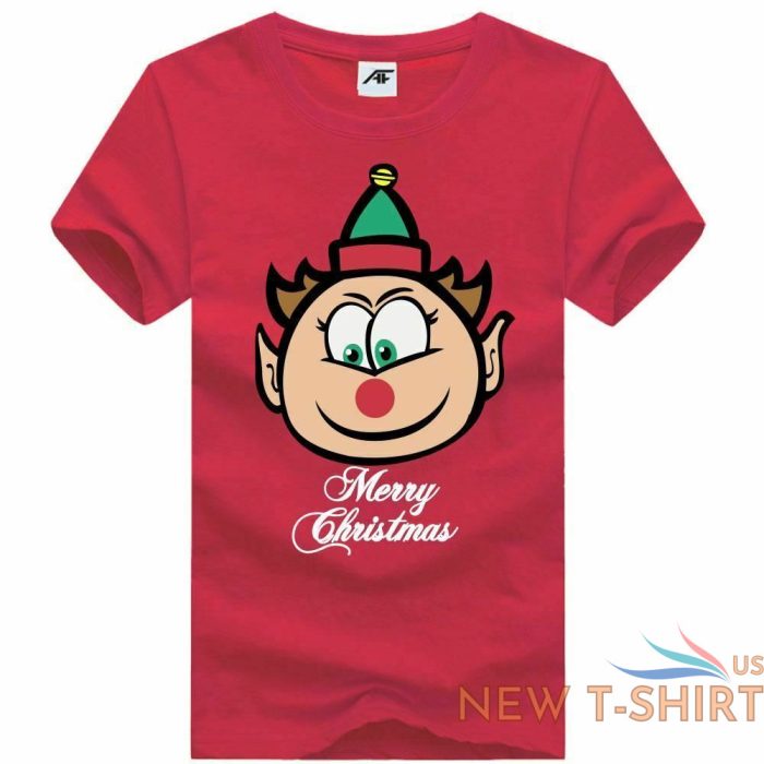 womens girls christmas party greetings t shirt round neck short sleeve shirts 5.jpg