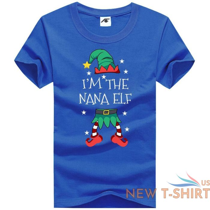 womens girls nana elf printed t shirt short sleeve stretchy novlety top tees 0.jpg