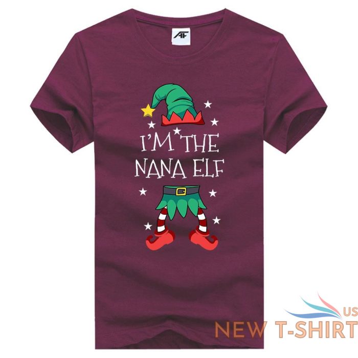 womens girls nana elf printed t shirt short sleeve stretchy novlety top tees 4.jpg