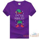 womens girls nana elf printed t shirt short sleeve stretchy novlety top tees 6.jpg