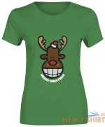 womens girls reindeer merry christmas printed santa t shirt crew neck top tees 2.jpg