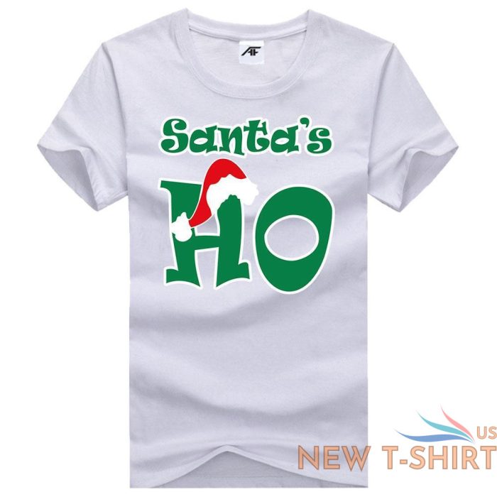 womens girls santa s ho printed t shirt short sleeve stretchy novlety top tees 0.jpg