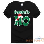 womens girls santa s ho printed t shirt short sleeve stretchy novlety top tees 1.jpg