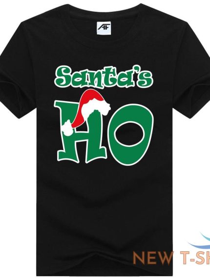 womens girls santa s ho printed t shirt short sleeve stretchy novlety top tees 1.jpg