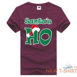 womens girls santa s ho printed t shirt short sleeve stretchy novlety top tees 5.jpg