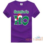 womens girls santa s ho printed t shirt short sleeve stretchy novlety top tees 9.jpg