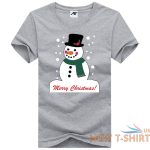 womens girls snowman printed t shirt short sleeve stretchy novlety top tees 8 1.jpg