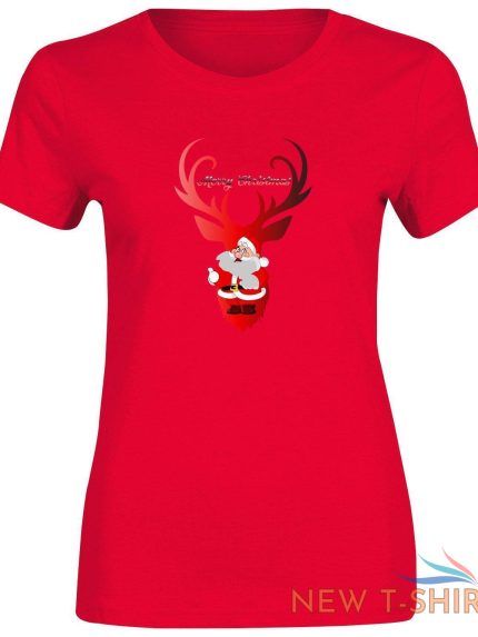 womens girls t shirt santa reindeer printed t shirt xmas party top tees 0.jpg