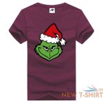 womens grinch face print christmas t shirt girls funny party wear cotton top 5.jpg