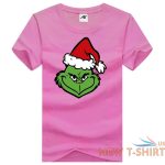 womens grinch face print christmas t shirt girls funny party wear cotton top 8.jpg