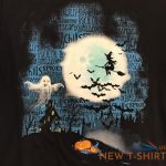 womens halloween ghost witch black midnight hunting short sleeve tee shirt 3.jpg