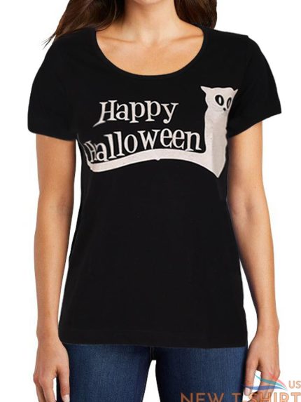 womens halloween print t shirt costume glow in the dark ladies crew neck tee top 1.jpg