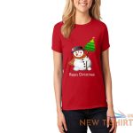 womens happy christmas short sleeve print t shirt girls round neck cotton tee 2.jpg