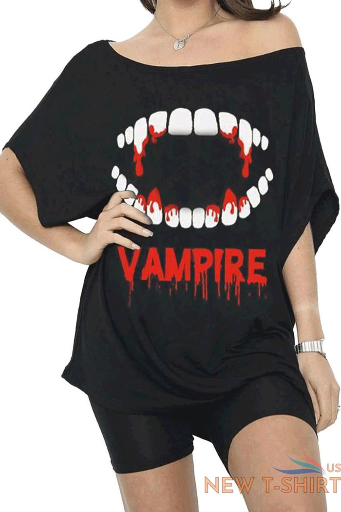 womens ladies batwing halloween printed one shoulder oversized baggy t shirt top 6.jpg