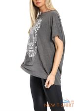 womens ladies floral skull oversize halloween horror scary baggy batwing t shirt 4.jpg