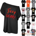 womens ladies halloween sexy not scary print batwing lagenlook baggy t shirt top 0.jpg