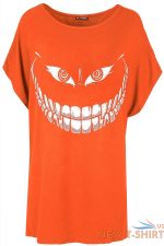 womens ladies halloween sexy not scary print batwing lagenlook baggy t shirt top 2.jpg