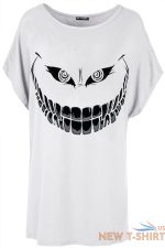 womens ladies halloween sexy not scary print batwing lagenlook baggy t shirt top 3.jpg