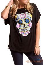 womens ladies halloween sugar skull horror costume oversized baggy t shirt top 1 1.jpg