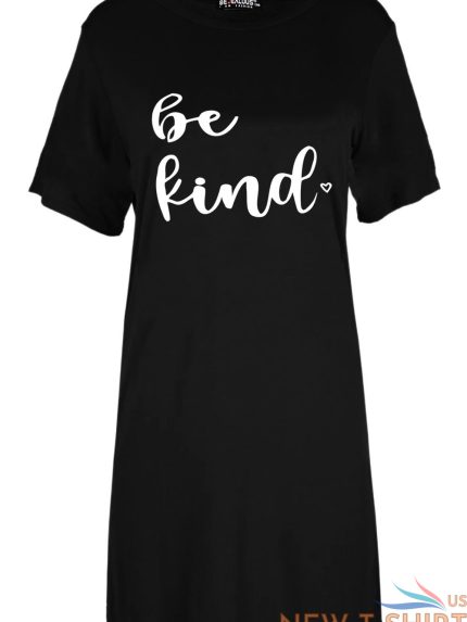 womens ladies oversized baggy be kind heart printed t shirt tunic mini dresses 1 1.jpg