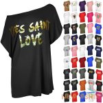 womens ladies oversized baggy printed batwing sleeve one shoulder t shirt top 0.jpg