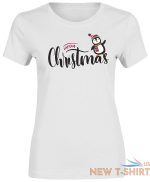 womens ladies penguin merry christmas print t shirt novelty party gift top 1.jpg