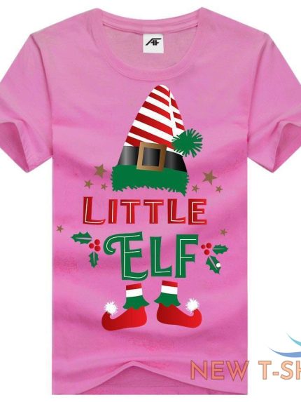 womens little elf christmas t shirt girls funny xmas party 100 cotton top tees 0 1.jpg
