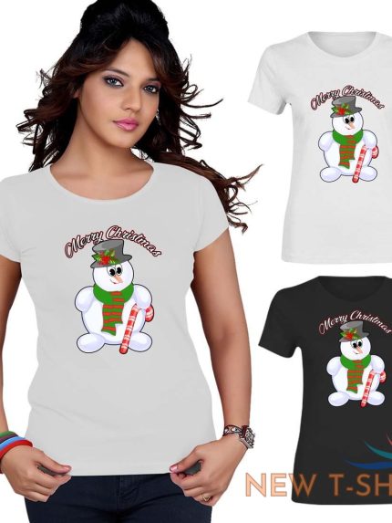 womens merry christmas snowman t shirt 1.jpg