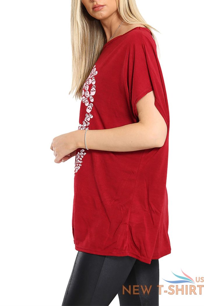 womens oversized t shirt ladies coustume lagenlook loose baggy batwing top new 7.jpg