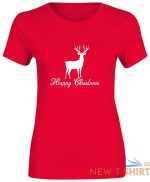 womens reindeer printed happy christmas t shirt xmas crew neck top tees 0.jpg