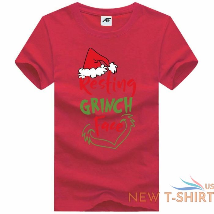 womens resting grinch face print christmas t shirt girls short sleeve xmas shirt 1.jpg